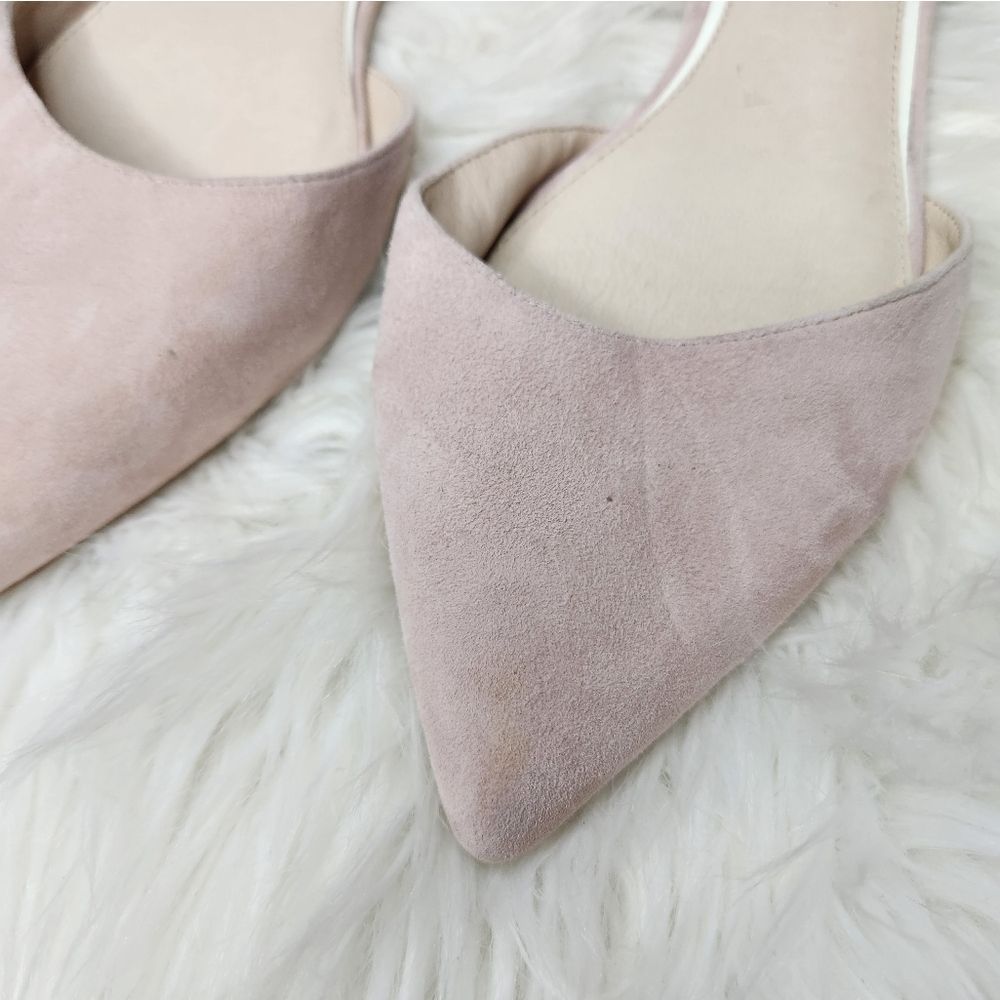Anthropologie Elorie Light Pink pointed flats 9.5 - Picture 7 of 7